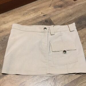 Y2K Era Rampage Khaki Cargo Mini Skirt Size Woman’s Small XS Juniors 3 Retro 90s